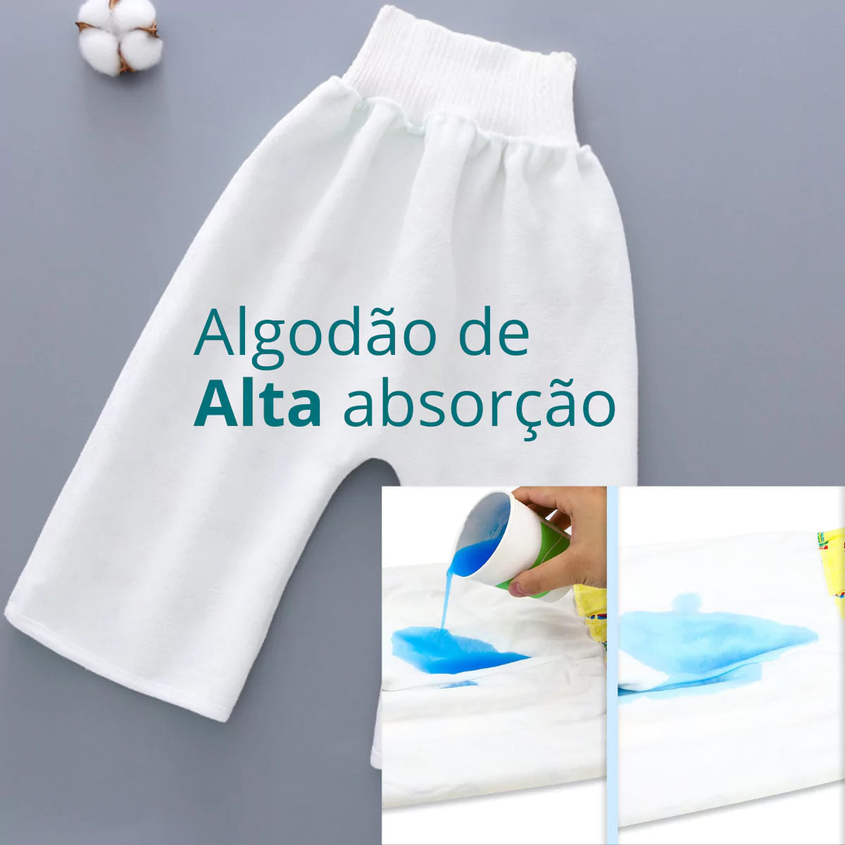 Kit 3 Calças/Cuecas Absorventes para Desfralde Infantil