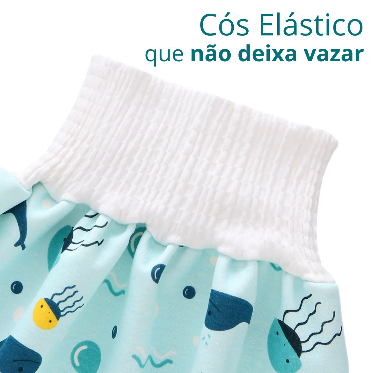 Kit 3 Saias Absorventes para Desfralde Infantil Reutilizável e Confortável