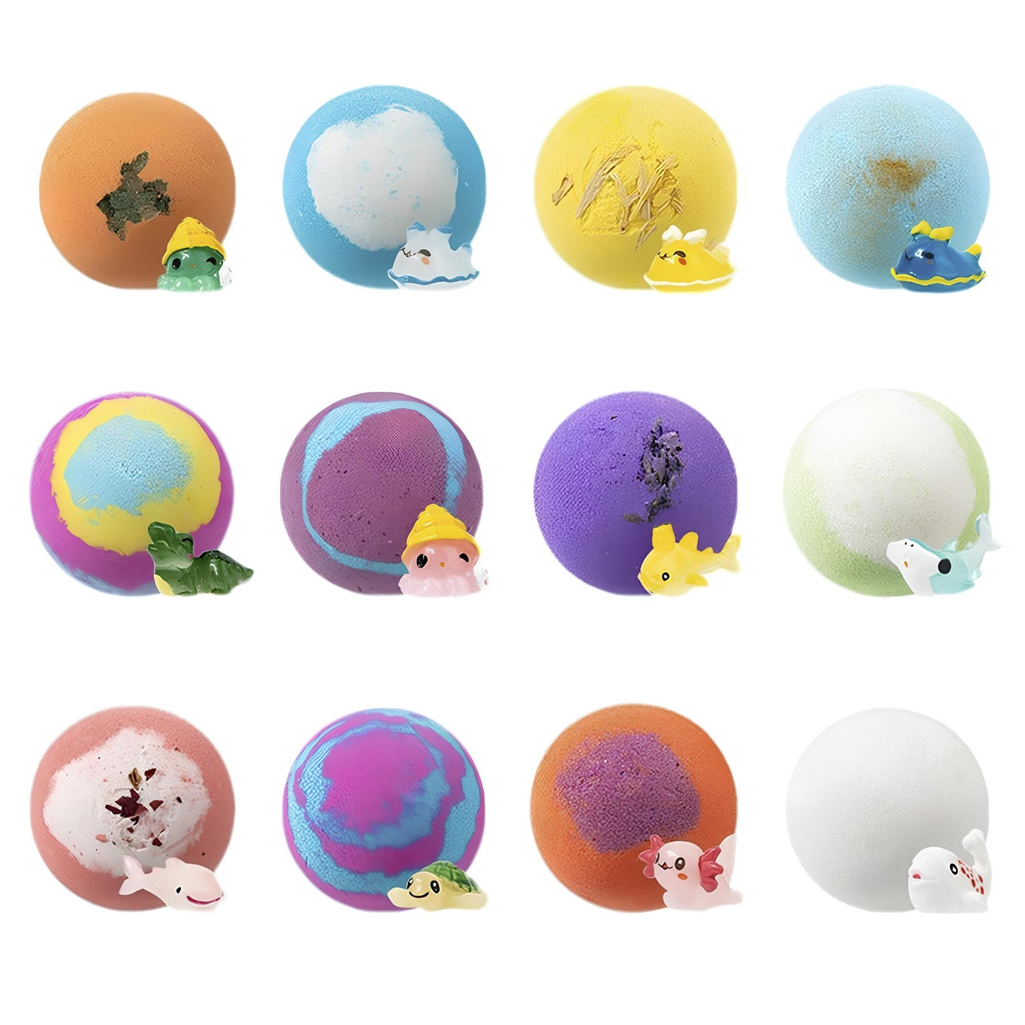 caixa com 12 bombas de banho surpresa oceânicas