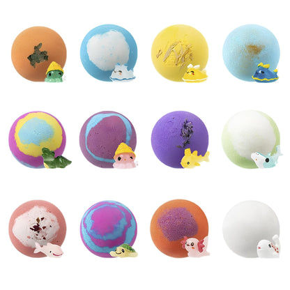 caixa com 12 bombas de banho surpresa oceânicas