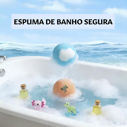 caixa com 12 bombas de banho surpresa oceânicas